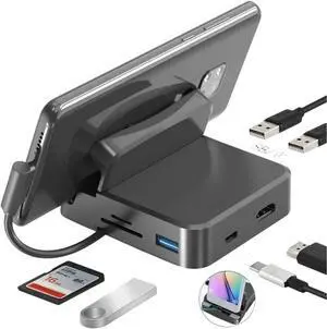 8 - in - 1 Bracket Docking Station USpB C Hubs Type C to 4K HDMI Adaptier USpB Splitter USpB 3.0 5Gbps HUB for PC Laptop Maicbook Pro 8 - in - 1 Bracket Docking Station USpB C Hubs Type C to 4K HDMI Adaptier USpB Splitter USpB 3.0 5Gbps HUB for PC Laptop Maicbook Pro