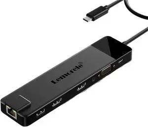 4K USB Hub USB C to Dual HDMI VGA Gigabit Docking Station USB 3.0 VGA Adapter SD Card Readers for Windows(13-in-1 USB3.0) 4K USB Hub USB C to Dual HDMI VGA Gigabit Docking Station USB 3.0 VGA Adapter SD Card Readers for Windows(13-in-1 USB3.0)