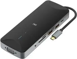 Daguys V240 12-in-1 Multifunctional USB-C/Type-C 3.1 Male HUB Docking Station Daguys V240 12-in-1 Multifunctional USB-C/Type-C 3.1 Male HUB Docking Station