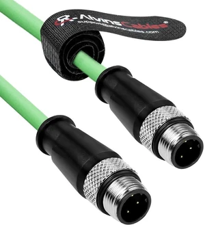 Alvin's Cables M12 D-Code 4 Pin Male to M12 D-Code 4 Pin Male Ethernet Cable for Keyence Baumer Sick Camera, High-Flex Cat6a Cable for Industrial Automation, EtherCAT/PROFINET 32.8ft/10m Green Alvin's Cables M12 D-Code 4 Pin Male to M12 D-Code 4 Pin Male Ethernet Cable for Keyence Baumer Sick Camera, High-Flex Cat6a Cable for Industrial Automation, EtherCAT/PROFINET 32.8ft/10m Green