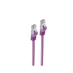 RJ45 Patch Cable with CAT 7 Raw Cable PIMF Purple 10 m RJ45 Patch Cable with CAT 7 Raw Cable PIMF Purple 10 m