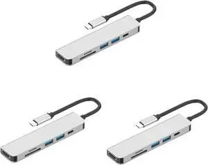 Hemoton 3pcs Type-c Pd Fast Charging Hub Adapter Multifunctional Reader Converter for Laptops and Devices Compact Design Data Transfer Speed Hemoton 3pcs Type-c Pd Fast Charging Hub Adapter Multifunctional Reader Converter for Laptops and Devices Compact Design Data Transfer Speed
