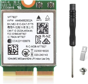 M.2 WiFi 7 Card BE9300 Bluetooth 5.4 Card for Windows 11 | Tri-band 802.11be 2.4/5/6GHz, MLO, M.2 Key E 2230 Wi-Fi 7 Module Card for Laptop PC, , Support Windows 11 M.2 WiFi 7 Card BE9300 Bluetooth 5.4 Card for Windows 11 | Tri-band 802.11be 2.4/5/6GHz, MLO, M.2 Key E 2230 Wi-Fi 7 Module Card for Laptop PC, , Support Windows 11