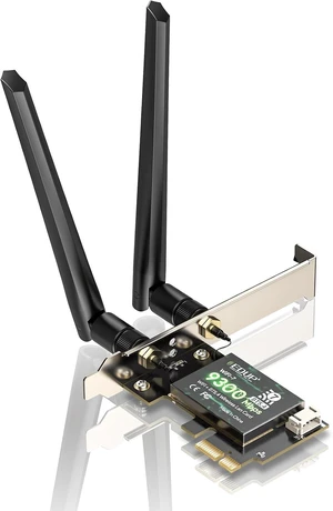 PCIe WiFi 7 Card BE9300 Bluetooth 5.4 Card for Windows 11 | Wireless Network Card for Desktop PCs with MLO, 2.4/5/6GHz, Compatible with, Work for Windows 11 PCIe WiFi 7 Card BE9300 Bluetooth 5.4 Card for Windows 11 | Wireless Network Card for Desktop PCs with MLO, 2.4/5/6GHz, Compatible with, Work for Windows 11
