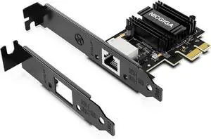 NICGIGA 10Gb PCIe 4.0 x1 Network Card, Realtek RTL8127 Ethernet Adapter. | 10G/5G/2.5G/1G RJ45 Multi-Gigabit LAN NIC, Support Windows 10/11/Server, Linux, NAS, Low Profile Bracket NICGIGA 10Gb PCIe 4.0 x1 Network Card, Realtek RTL8127 Ethernet Adapter. | 10G/5G/2.5G/1G RJ45 Multi-Gigabit LAN NIC, Support Windows 10/11/Server, Linux, NAS, Low Profile Bracket