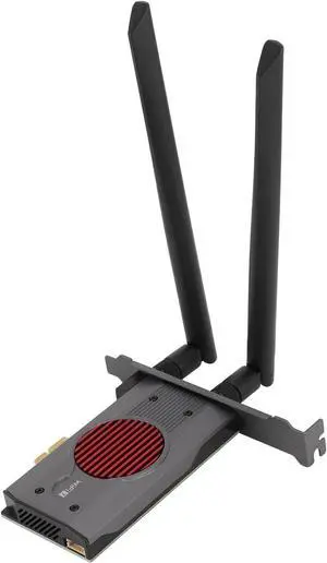 WiF Card, WiF Cordless Network Card with Bluetooth 5.4, WiF 7 BE200 3 Band 8774Mbps PCIe Triple Band 2.4G/5G/6GHz Cordless Adapter with 2 High Gain Antennae for Linux PC WiF Card, WiF Cordless Network Card with Bluetooth 5.4, WiF 7 BE200 3 Band 8774Mbps PCIe Triple Band 2.4G/5G/6GHz Cordless Adapter with 2 High Gain Antennae for Linux PC