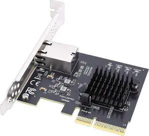 Yunseity PCIe 4X Gigabit Network Card, 10Gbps Ethernet Adapter with RTL8127AT Chip for Desktop Server PC NAS 10 11 Yunseity PCIe 4X Gigabit Network Card, 10Gbps Ethernet Adapter with RTL8127AT Chip for Desktop Server PC NAS 10 11