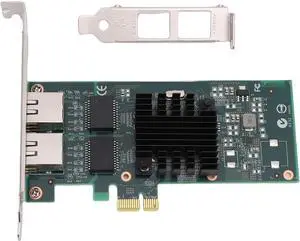Zyyini 1Gb Network Card, Dual RJ45 Ports PCI Express 2.0 X1 Gigabit Ethernet Adapter with 82576 Controller, 10 100 1000Mbps for Wins Linux PCIe 2.0 x1 Desktop Server Zyyini 1Gb Network Card, Dual RJ45 Ports PCI Express 2.0 X1 Gigabit Ethernet Adapter with 82576 Controller, 10 100 1000Mbps for Wins Linux PCIe 2.0 x1 Desktop Server