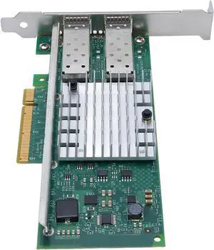 10Gbps Dual Port SFP + Network Card, PCIe X8 Ethernet Adapter with 82599 Chip and Fiber Connectivity, for Server and Virtual Machine Support 10Gbps Dual Port SFP + Network Card, PCIe X8 Ethernet Adapter with 82599 Chip and Fiber Connectivity, for Server and Virtual Machine Support