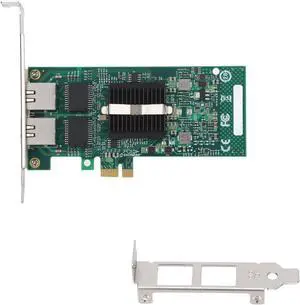 FN82576 T2 Gigabit PCIe Network Card, Dual RJ45 Ports, 10/100/1000Mbps, 82576GB Chip, for Desktop Server, High Performance Ethernet Connectivity with LED Indicators FN82576 T2 Gigabit PCIe Network Card, Dual RJ45 Ports, 10/100/1000Mbps, 82576GB Chip, for Desktop Server, High Performance Ethernet Connectivity with LED Indicators