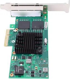 SUNGOOYUE Gigabit Ethernet Network Card, 4 Port PCIe 2.1 X4 Adapter with 350AM4 Chipset and Low Profile Bracket, for Desktop PC Server Industrial Application SUNGOOYUE Gigabit Ethernet Network Card, 4 Port PCIe 2.1 X4 Adapter with 350AM4 Chipset and Low Profile Bracket, for Desktop PC Server Industrial Application