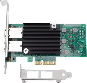 Yunseity 10Gb PCIE Network Card, Dual RJ45 Port Ethernet Adapter with Support for Chip and PCI Express 3.0 X4, for VMware Server Yunseity 10Gb PCIE Network Card, Dual RJ45 Port Ethernet Adapter with Support for Chip and PCI Express 3.0 X4, for VMware Server