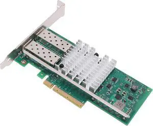 PCI Express Ethernet Adapter with 82599 Chip, 10GB PCI-E X8 Fiber Network Card for Server, FreeBSD, Effective Hardware Acceleration Functions, Dual SFP+ Ports PCI Express Ethernet Adapter with 82599 Chip, 10GB PCI-E X8 Fiber Network Card for Server, FreeBSD, Effective Hardware Acceleration Functions, Dual SFP+ Ports