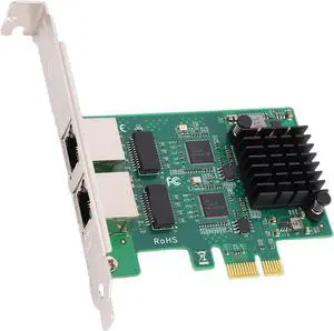 Sanpyl Gigabit Network Card Dual RJ45, 10/100/1000Mbps | 2 RJ45 Ports | Gigabit Wired Network Card for Desktop PC, NA210-T2M Sanpyl Gigabit Network Card Dual RJ45, 10/100/1000Mbps | 2 RJ45 Ports | Gigabit Wired Network Card for Desktop PC, NA210-T2M