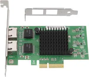 PieceIe Networking Card PieceIE Ethernet Adapter Two Port RTL8125B Chip Low Power Consumption for Fast Speed Networking Expans PieceIe Networking Card PieceIE Ethernet Adapter Two Port RTL8125B Chip Low Power Consumption for Fast Speed Networking Expans