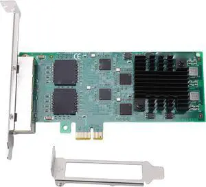 Gigabit Network Card, PCIe 2.1 x1 Ethernet Adapter with 4 RJ45 Ports, for Server Desktop and Industrial Applications Gigabit Network Card, PCIe 2.1 x1 Ethernet Adapter with 4 RJ45 Ports, for Server Desktop and Industrial Applications