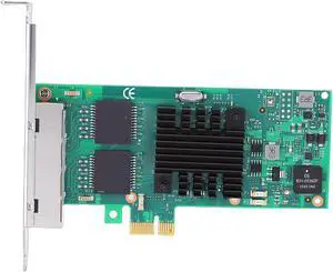 GOWENIC PCI Express NIC Card, 4 Port Gigabit Ethernet Network Adapter with 82580 Chipset Support, for Servers Desktops Industrial Applications GOWENIC PCI Express NIC Card, 4 Port Gigabit Ethernet Network Adapter with 82580 Chipset Support, for Servers Desktops Industrial Applications