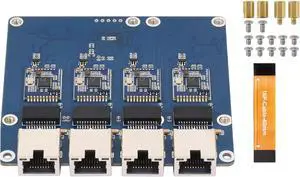 ordinarYone 4 Port PCIe Ethernet Adapter Card Plugs Play for High Bandwidth Applications in Server and Data Center ordinarYone 4 Port PCIe Ethernet Adapter Card Plugs Play for High Bandwidth Applications in Server and Data Center