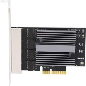 4 Port Gigabit Ethernet Network Adapter Card for Desktop Computers, High Load Stability, Faster Transmission, Full Duplex Half Duplex Adaptive, 11, PVE, ESXi 4 Port Gigabit Ethernet Network Adapter Card for Desktop Computers, High Load Stability, Faster Transmission, Full Duplex Half Duplex Adaptive, 11, PVE, ESXi