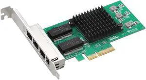 TXA034 4-Port Gigabit Network Card I350-T4 Enterprise Card with Chip I350 for PCIe 4X Interface Computer TXA034 4-Port Gigabit Network Card I350-T4 Enterprise Card with Chip I350 for PCIe 4X Interface Computer