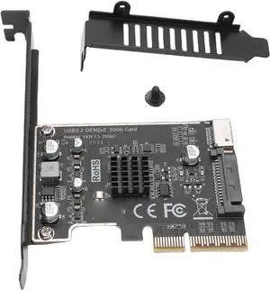 Gugxiom PCIe to USB 3.2 Expansion Card, 20Gbps Type E Key A Front Header Adapter, Internal Type C Converter with ASM3242 Chip SATA 15Pin Power for Desktop PC Gugxiom PCIe to USB 3.2 Expansion Card, 20Gbps Type E Key A Front Header Adapter, Internal Type C Converter with ASM3242 Chip SATA 15Pin Power for Desktop PC