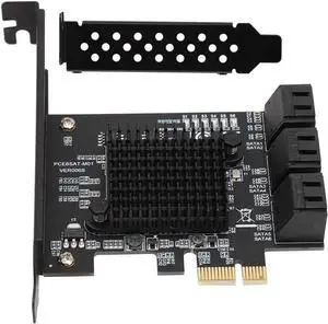 6 Port PCI Express 2.0 SATA III 6Gbps RAID Controller Card, SATA 3.0 PCI Express Expansion Card Compatible for SATA6G 3G 1.5G HDD 6 Port PCI Express 2.0 SATA III 6Gbps RAID Controller Card, SATA 3.0 PCI Express Expansion Card Compatible for SATA6G 3G 1.5G HDD