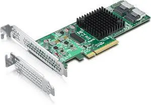 ipolex Internal PCIe SAS/SATA HBA RAID Controller Card, SAS2008 Chip, PCIe 2.0 x8, Dual SFF-8087 Mini SAS, Windows/Linux/VMware Compatible, LSI 9211-8i Equivalent ipolex Internal PCIe SAS/SATA HBA RAID Controller Card, SAS2008 Chip, PCIe 2.0 x8, Dual SFF-8087 Mini SAS, Windows/Linux/VMware Compatible, LSI 9211-8i Equivalent