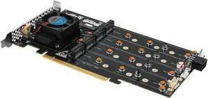 8-Drive NVMe SSD to PCIe 4.0 X 16 Adapter Card with Active Cooling (88048 8-Drive NVMe Expansion Card, Plain) Visit the oaknode Store (Plain) 8-Drive NVMe SSD to PCIe 4.0 X 16 Adapter Card with Active Cooling (88048 8-Drive NVMe Expansion Card, Plain) Visit the oaknode Store (Plain)