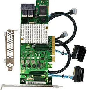 SAS HBA Card Compatible with LSI 9207 9300-8i IT Mode with SAS Cables | SAS3008 chipset, PCIe 3.0 x8, includes 2x 8643 to SAS cables, SAS expansion adapter, HBA for ZFS TrueNAS unRAID NAS SAS HBA Card Compatible with LSI 9207 9300-8i IT Mode with SAS Cables | SAS3008 chipset, PCIe 3.0 x8, includes 2x 8643 to SAS cables, SAS expansion adapter, HBA for ZFS TrueNAS unRAID NAS