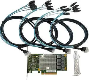 SAS3216 SAS9305-16i 12Gbs 16 Port HBA RAID Controller Card PCIe 3.0 x8 IT-Mode SATA SAS Host Bus Adapter+4 * 8643 SATA Cable SAS3216 SAS9305-16i 12Gbs 16 Port HBA RAID Controller Card PCIe 3.0 x8 IT-Mode SATA SAS Host Bus Adapter+4 * 8643 SATA Cable