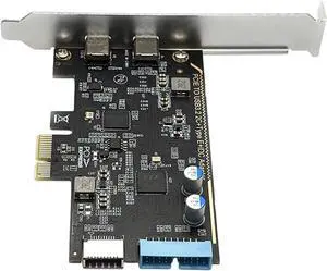 Double Port PCIe to USB C Hub Card with Independently Power Supply 10Gbps Fast Speed Metal Backplate Cooling Plugs Play PCIe Type C Hub Double Port PCIe to USB C Hub Card with Independently Power Supply 10Gbps Fast Speed Metal Backplate Cooling Plugs Play PCIe Type C Hub