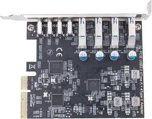 PCIe to 4 USB 3.2 and 4 Type C Port Expansion Adapter Card 20Gbps Fast Transfer for Desktops Connection More Devices PCIe Expansion Card PCIe to 4 USB 3.2 and 4 Type C Port Expansion Adapter Card 20Gbps Fast Transfer for Desktops Connection More Devices PCIe Expansion Card