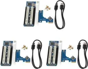3X PCI-E to PCI Adapter Card PCIE to 2 PCI Slot Support Capture Card Golden Tax Card Sound Card Parallel Port Card 3X PCI-E to PCI Adapter Card PCIE to 2 PCI Slot Support Capture Card Golden Tax Card Sound Card Parallel Port Card