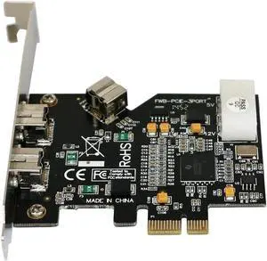 PCI Express PCI-E x1 to 3 Ports 1394B Controller Card Add On Card for FireWire 800 IEEE 1394 B 2+1 Digital Camera Video Capture PCI Express PCI-E x1 to 3 Ports 1394B Controller Card Add On Card for FireWire 800 IEEE 1394 B 2+1 Digital Camera Video Capture