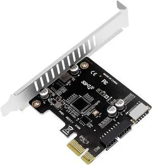 PCI-E To USB 3.0 Hub Splitter Extension Card 19PIN Compatible With Desktop PC Models Aftermarket Replacement PCI-E To USB 3.0 Hub Splitter Extension Card 19PIN Compatible With Desktop PC Models Aftermarket Replacement