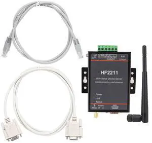 RS232 To WLAN Device, Serial HF2211 Server RS232/485/422 For WLAN Ethernet DTU Network Communication 5-36 VDC RS232 To WLAN Device, Serial HF2211 Server RS232/485/422 For WLAN Ethernet DTU Network Communication 5-36 VDC