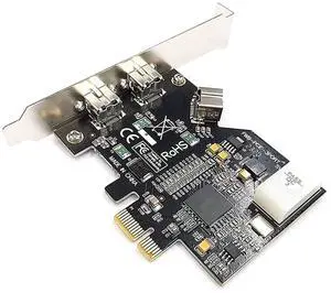1pcs 3 Port PCI-E Firewire 800 Card IEEE External1394B×2 + Internal 1394B×1 Controller Card Adapter Suitable for Win 7/8/10 1pcs 3 Port PCI-E Firewire 800 Card IEEE External1394B×2 + Internal 1394B×1 Controller Card Adapter Suitable for Win 7/8/10