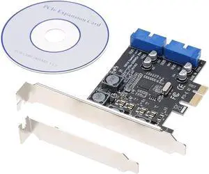 PCI-E USB3.0 Express Card 4 Ports External Dual 19/20Pin Front Connector Expansion Card PCI-E USB3.0 Express Card 4 Ports External Dual 19/20Pin Front Connector Expansion Card