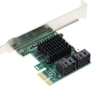 PCI-E to 4 Ports SATA3.0 Adapter Card PCI-E to SATA3.0 Expansion Card 6Gbps Transmission Rate Multiple Systems Compatible PCI-E to 4 Ports SATA3.0 Adapter Card PCI-E to SATA3.0 Expansion Card 6Gbps Transmission Rate Multiple Systems Compatible