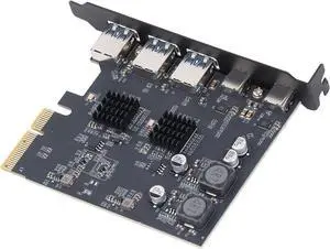 USB 3.2 Gen2 Pcie Expansion Card Durable PCB Material High Speed 10Gbps Expansion Card with 3 Type A and 2 Type C Ports Multi Device Connectivityfor Computer Motherboard Upgrade USB 3.2 Gen2 Pcie Expansion Card Durable PCB Material High Speed 10Gbps Expansion Card with 3 Type A and 2 Type C Ports Multi Device Connectivityfor Computer Motherboard Upgrade