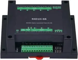 Expandable RS485 Opt Isolation Serials Hub for Node Networking Up to 32 Devices Featuring Efficient Communication Half Duplex Expandable RS485 Opt Isolation Serials Hub for Node Networking Up to 32 Devices Featuring Efficient Communication Half Duplex