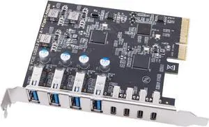 PCIe USB 3.2 Card ASM1142 Internal Expansion Controller 4 C Port 3.2 Adapter PCIE for Desktop PCIe Expansion Card PCIe USB 3.2 Card ASM1142 Internal Expansion Controller 4 C Port 3.2 Adapter PCIE for Desktop PCIe Expansion Card
