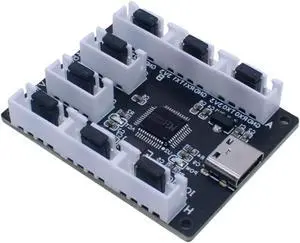8-Channel USaB to Serial Port Module Ch348Q Type-C Port Expansion Board 8-Channel USaB to Serial Port Module Ch348Q Type-C Port Expansion Board