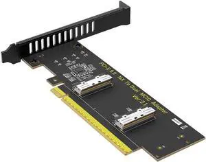 New Version PCI- Express PCIe 5.0 x16 to Dual MCIO SFF-1016 Adapter Card New Version PCI- Express PCIe 5.0 x16 to Dual MCIO SFF-1016 Adapter Card