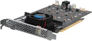 8-Drive NVMe SSD to PCIe 4.0 X 16 Adapter Card with Active Cooling (88048 8-Drive NVMe Expansion Card, pro) 8-Drive NVMe SSD to PCIe 4.0 X 16 Adapter Card with Active Cooling (88048 8-Drive NVMe Expansion Card, pro)