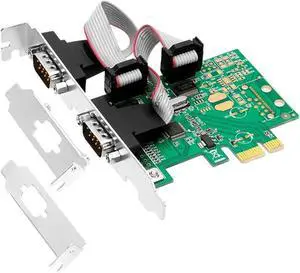 AEE7-PCI-E to Dual Serial Port RS232 PCI PICie Adapter Card 2.5Gb/s Channel 1000Kbps CH382L Chip AEE7-PCI-E to Dual Serial Port RS232 PCI PICie Adapter Card 2.5Gb/s Channel 1000Kbps CH382L Chip