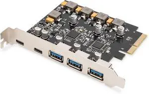 DIGITUS PCIe card 2x USB-C, 3x USB A DIGITUS PCIe card 2x USB-C, 3x USB A