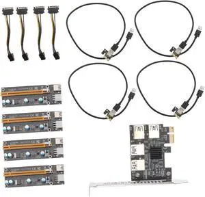 Healifty Pci E to USB Riser Extension Card Mining Adapter with Power Connectors Stable Pci Express Extension for Desktop Pcie USB Hub No External Power Required Reliable Healifty Pci E to USB Riser Extension Card Mining Adapter with Power Connectors Stable Pci Express Extension for Desktop Pcie USB Hub No External Power Required Reliable