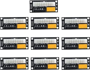 Dual PSU Power Supply PC Block Synchronizer ADD2PSU ATX 24Pin to 4Pin Molex Connector Riser Miner Mining Adapter(10pcs Black sata) Dual PSU Power Supply PC Block Synchronizer ADD2PSU ATX 24Pin to 4Pin Molex Connector Riser Miner Mining Adapter(10pcs Black sata)