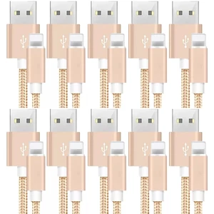 10pcs 20cm Nylon Compatible with for Apple iPhone 5 6 7 8 Plus X XS 11 Max XR SE iPad Pro Mini Air iPod Data sync Charger Cable Cord 10pcs 20cm Nylon Compatible with for Apple iPhone 5 6 7 8 Plus X XS 11 Max XR SE iPad Pro Mini Air iPod Data sync Charger Cable Cord